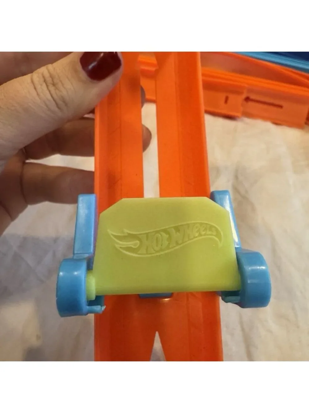 VTG Hot Wheels Track Pieces Lot Of 25 Pieces 90’s-Y2K Orange Blue Red